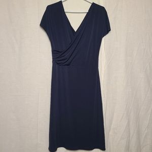 By Malene Birger Women's Navy Blue Midnight Wrap Across Special Occasion Dress